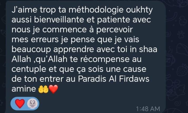 Témoignage d'une élève : très pédagogue, organisée, douce, professionnelle